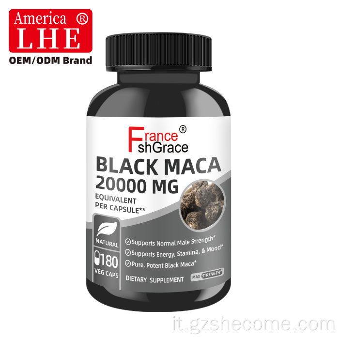 Shecome Black Maca Boost Energy Pillole per l'ingrandimento del pene